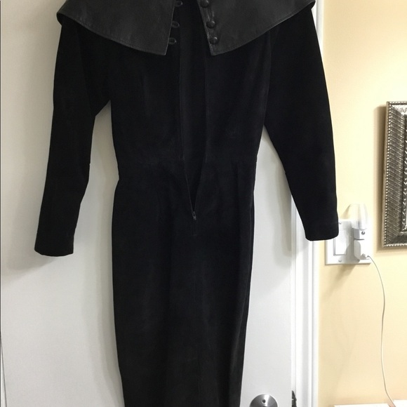 Daniel Leather and Suede Dress - Picture 2 of 5